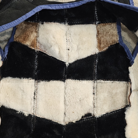 Warm fur leather vest, size smallIn good condition, used before purchase - Picture 6 of 8